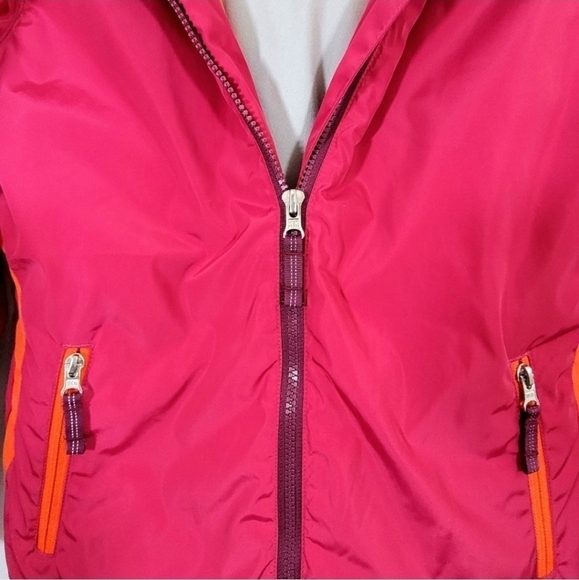 Lands End sz large 14 coat maroon pink orange new - Picture 3 of 7